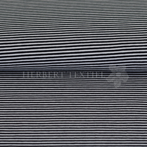 Stenzo Tricot Strepen 0,2 cm black white 73001-20