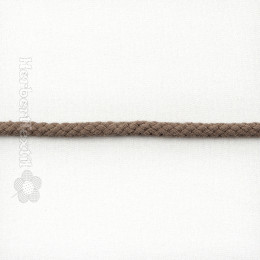 Baumwolle Kordel / Cotton Cord Round 6mm taupe