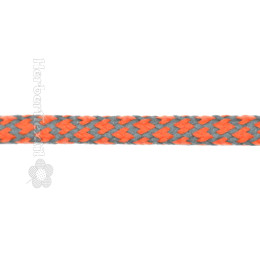 Kordel Flexible / Cord Flexible 5mm orange/grey