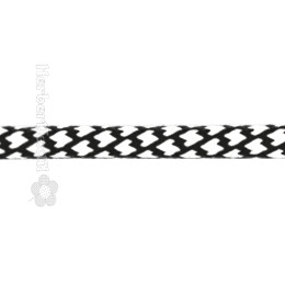 Kordel Flexible / Cord Flexible 5mm white/black