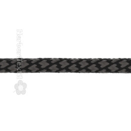 Kordel Flexible / Cord Flexible 5mm grey/black
