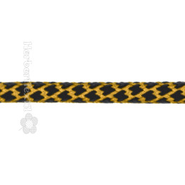 Kordel Flexible / Cord Flexible 5mm black/yellow
