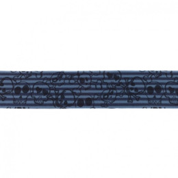 Gummi 2-farbig Streifen schmal 40mm Totenkopf jeans 44212