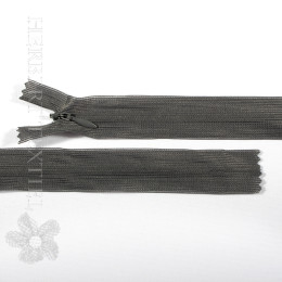 Nahtverdeckter Reißverschluss 22cm dark grey BZP22-007