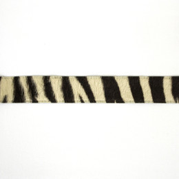 Band dierenprint /  Band Tierprint 25mm Black