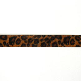 Band dierenprint /  Band Tierprint 25mm Brown, Black